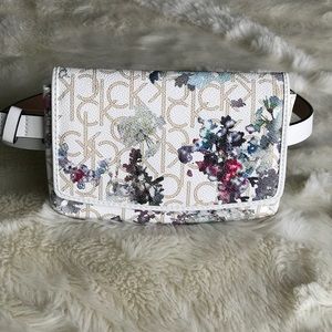 Calvin Klein Floral belt purse